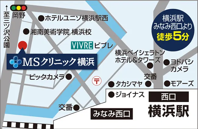 MSクリニック横浜のマップ
